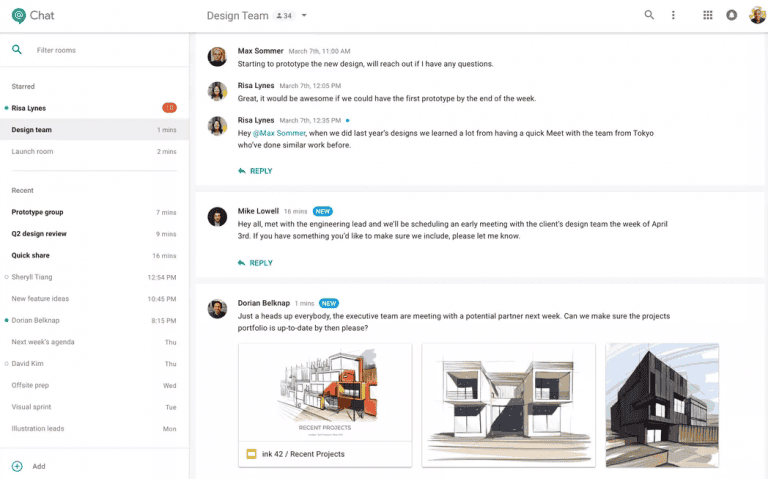 Google lanceert Slack-concurrent Hangouts Chat