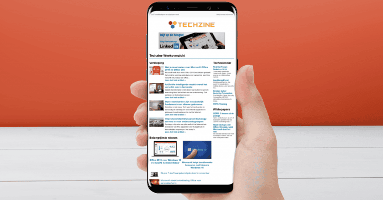 Ontvang het beste van Techzine België in je mailbox