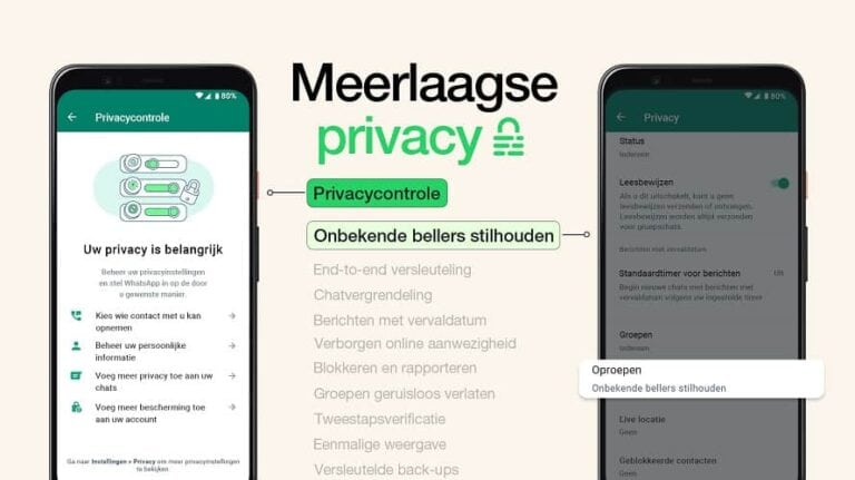WhatsApp gaat spamoproepen stilzetten en geeft meer privacy-controle