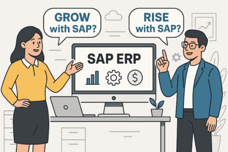 Het verschil tussen Rise with SAP en Grow with SAP
