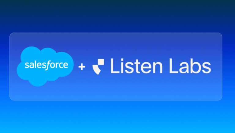 Salesforce koopt Listen Labs voor AI-context achter klantfeedback
